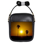 Sunset Scene at the Coast of Montevideo Uruguay Girls Sling Bags Front