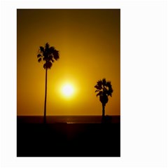 Sunset Scene At The Coast Of Montevideo Uruguay Large Garden Flag (two Sides)