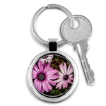 Beautiful Colourful African Daisies  Key Chains (Round)  Front