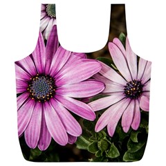 Beautiful Colourful African Daisies  Full Print Recycle Bags (l) 