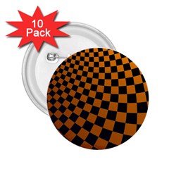 Abstract Square Checkers  2 25  Buttons (10 Pack) 