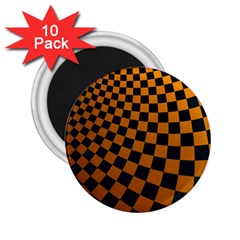 Abstract Square Checkers  2 25  Magnets (10 Pack) 