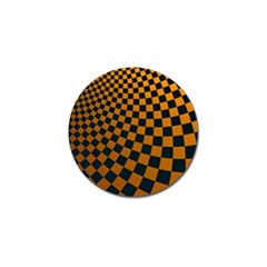 Abstract Square Checkers  Golf Ball Marker (4 Pack)