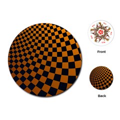 Abstract Square Checkers  Playing Cards (round) 