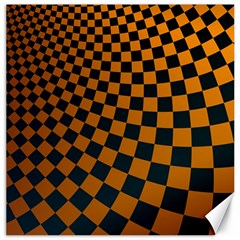 Abstract Square Checkers  Canvas 12  X 12   by OZMedia