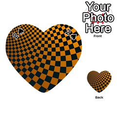 Abstract Square Checkers  Playing Cards 54 (heart)  by OZMedia