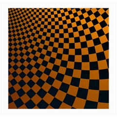 Abstract Square Checkers  Medium Glasses Cloth