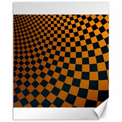 Abstract Square Checkers  Canvas 11  X 14   by OZMedia