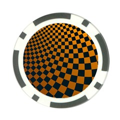 Abstract Square Checkers  Poker Chip Card Guards (10 Pack) 