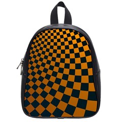 Abstract Square Checkers  School Bags (small)  by OZMedia