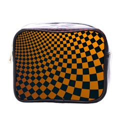 Abstract Square Checkers  Mini Toiletries Bags