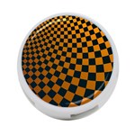 Abstract Square Checkers  4-Port USB Hub (Two Sides)  Front