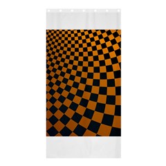 Abstract Square Checkers  Shower Curtain 36  X 72  (stall)  by OZMedia