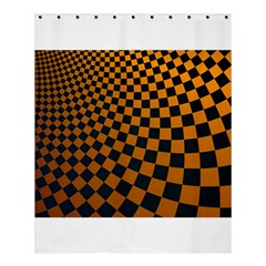 Abstract Square Checkers  Shower Curtain 60  X 72  (medium) 