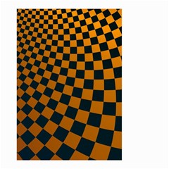 Abstract Square Checkers  Small Garden Flag (two Sides)