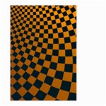 Abstract Square Checkers  Small Garden Flag (Two Sides) Front