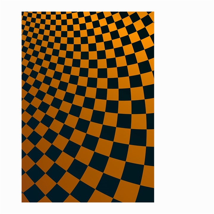 Abstract Square Checkers  Small Garden Flag (Two Sides)