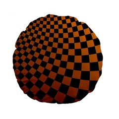 Abstract Square Checkers  Standard 15  Premium Round Cushions by OZMedia