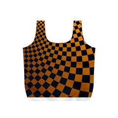 Abstract Square Checkers  Full Print Recycle Bags (s) 