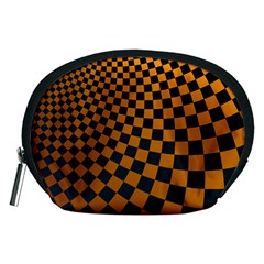 Abstract Square Checkers  Accessory Pouches (medium) 