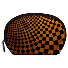 Abstract Square Checkers  Accessory Pouches (large) 