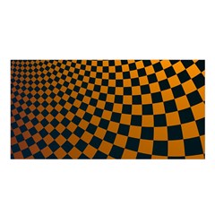 Abstract Square Checkers  Satin Shawl