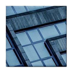 Abstract View Of Modern Buildings Tile Coasters