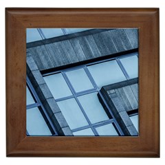 Abstract View Of Modern Buildings Framed Tiles