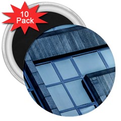 Abstract View Of Modern Buildings 3  Magnets (10 Pack) 