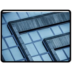 Abstract View Of Modern Buildings Fleece Blanket (large)  by OZMedia