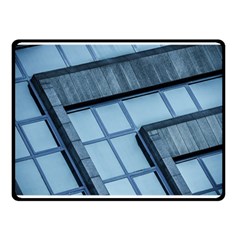 Abstract View Of Modern Buildings Double Sided Fleece Blanket (small)  by OZMedia