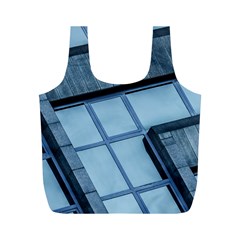 Abstract View Of Modern Buildings Full Print Recycle Bags (m) 