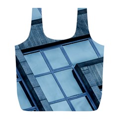 Abstract View Of Modern Buildings Full Print Recycle Bags (l) 