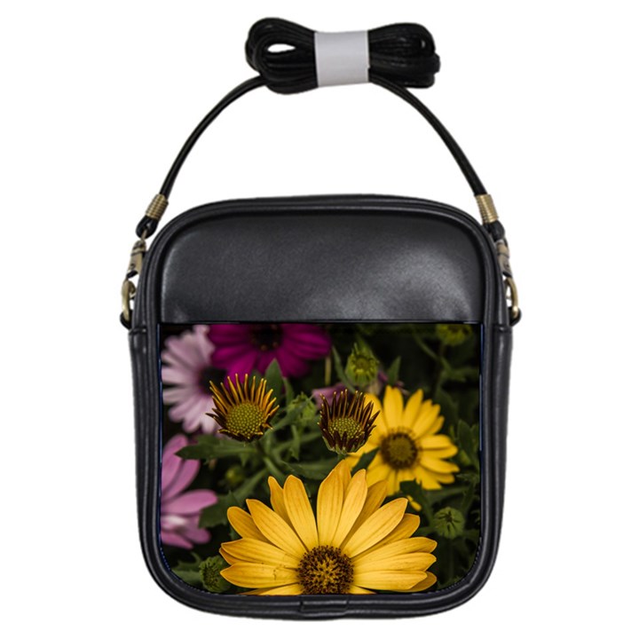 Beautiful Colourful African Daisies  Girls Sling Bags