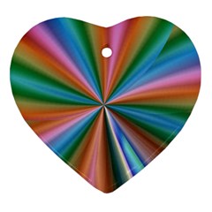 Abstract Rainbow Ornament (heart)  by OZMedia