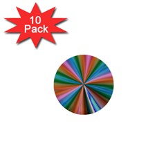 Abstract Rainbow 1  Mini Buttons (10 Pack) 