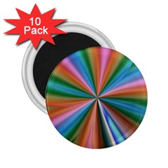 Abstract Rainbow 2 25  Magnets (10 Pack) 