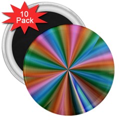 Abstract Rainbow 3  Magnets (10 Pack) 