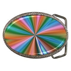 Abstract Rainbow Belt Buckles by OZMedia