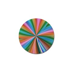 Abstract Rainbow Golf Ball Marker by OZMedia