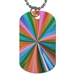 Abstract Rainbow Dog Tag (two Sides)