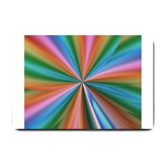 Abstract Rainbow Small Doormat  by OZMedia