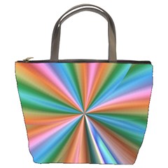 Abstract Rainbow Bucket Bags by OZMedia