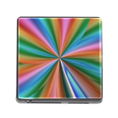 Abstract Rainbow Memory Card Reader (square)