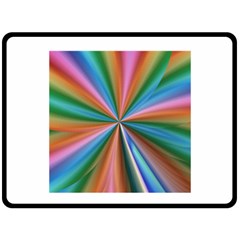 Abstract Rainbow Fleece Blanket (large) 