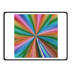 Abstract Rainbow Fleece Blanket (small)