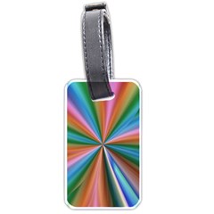 Abstract Rainbow Luggage Tags (one Side)  by OZMedia