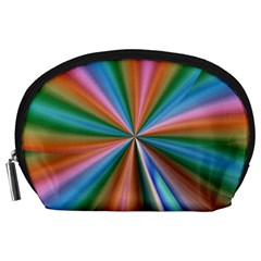 Abstract Rainbow Accessory Pouches (large)  by OZMedia