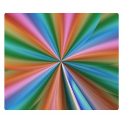 Abstract Rainbow Double Sided Flano Blanket (small) 