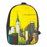 New York City with yellow School Bags (XL)  Front